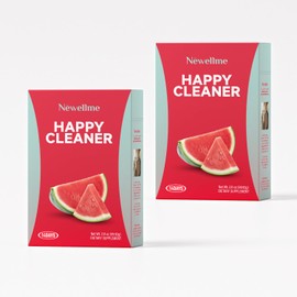 NEWELLME Vegan Synbiotic Probiotic Prebiotic Powder Sachets – Watermelon Flavor for Gut Harmony · Plant Power · Pure Enjoyment(28days, Watermelon)