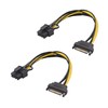 Cable Matters 2 Pack SATA to 8 Pin PCIe (6+2