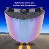Motorcycle Helmet Lens Metal Button Removable UV Protection Adjustable Motorbike