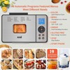 KBS 2LB Bread Maker, 19-in-1 Automatic Bread Machine Stainless Steel