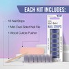 Ardell Nail Strips - Lavender Bliss, Easy to Apply Wraps,