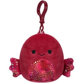 Squishmallows 3.5 Inch Clip-on Plush Barella the Raspberry Betta SQCP00207