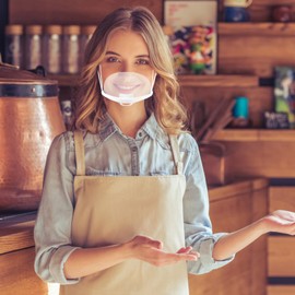 Gatuida Plastic Chef, Anti-Fog Cover, Transparent for Restaurant Kitchen, 20 Pack