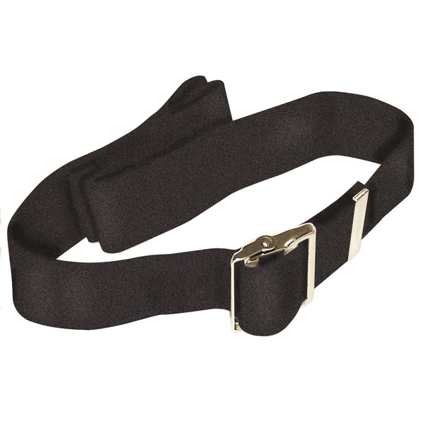 SP Ableware Black High Strength Webbing Gait Belt - 54-Inches Long and 2-Inches Wide (704021154)