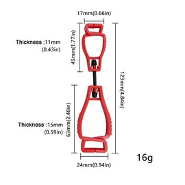 6Pcs Plastic Glove Grabber Glove Clamp Guard Safety Work Labor Glove Keeper Hanger for Garden Construction Sites Gloves (Yellow)