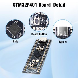 STM32F401 Core Small System Board AYWHP 2 PCS Type-C ARM Learning Board Cortex-M4 64KB 256KB Flash Memory Compatible with Arduino