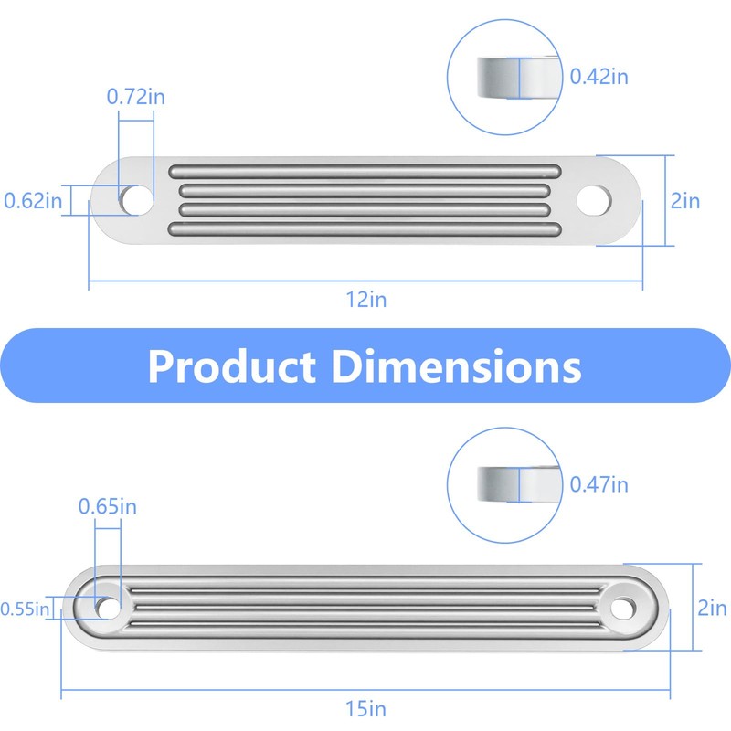 TSP-1 & TSP-2DP Transom Support Plate Kit Fit for 15"