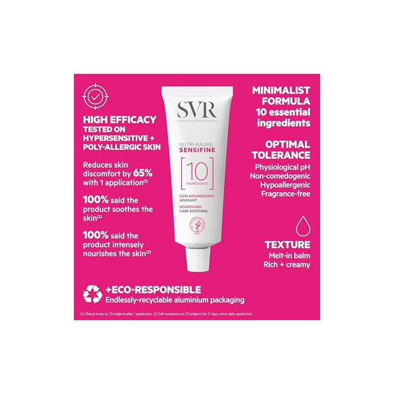 SVR Sensifine Bálsamo Nutritivo Hidratante Para Piel Seca, 40 ml