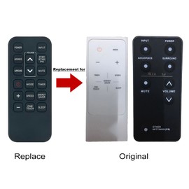 ECONTROLLY Replacement Remote Commander Compatible for Zvox Audio AccuVoice Soundbar Sound Bar TV Speaker AV155 AV203 SB500 AV201 AV257 AV150 AV157 AV357 SB380 SB700