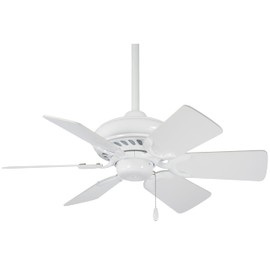 MINKA-AIRE F562-WH Supra 32" 6-Blade Ceiling Fan in White Finish with White Blades