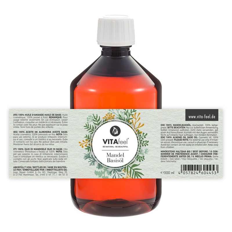Meavita Almond Oil 100% Pure Premium Essential Oil 500 ml [German