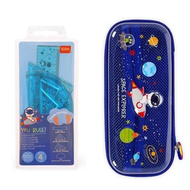 Legami Geometry Set You Rule Space with Wonderwow Space Pencil Case