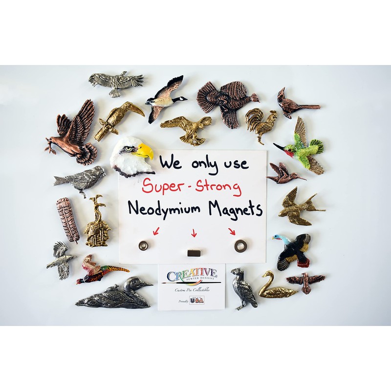 Handcrafted Hand Painted Sandhill Crane Dancing Magnet for Personalizing Home