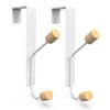 GAOHUI 2 Pack Over Door Hooks, Double Over Door Hangers