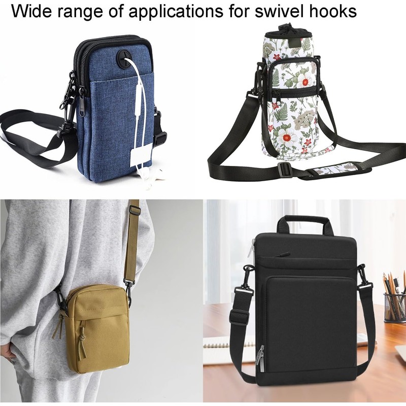 10pcs Plastic Swivel Snap Hooks Hardware Side Release Buckle Paracord