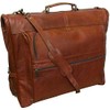 Amerileather Leather Three-suit Garment Bag - Brown (#2435-2)