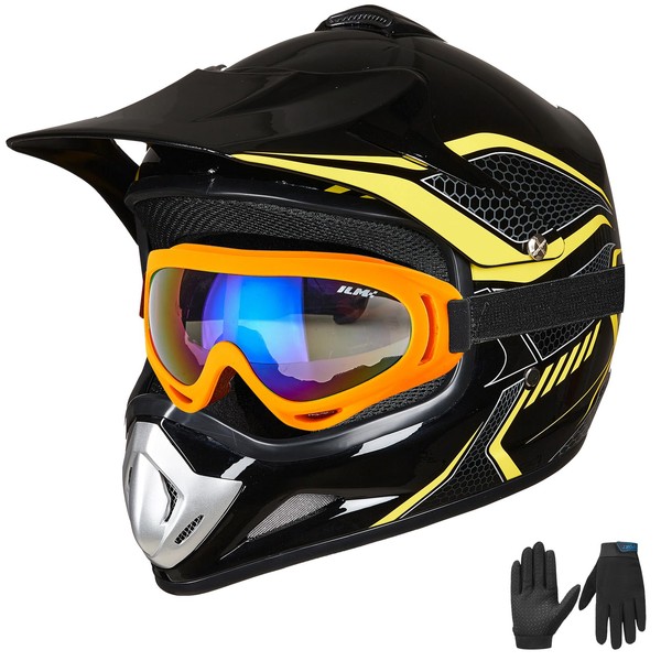 ILM Youth Kids Dirt Bike Helmet ATV Motocross DOT Off-Road