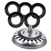 WHAMVOX 5Pcs Sink Drain Strainer Washer Rubber Seal Gaskets for