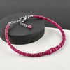 InfinityGemsArt Burmese Ruby, Natural Gemstone Full Beads Bracelets Jewelry, Birthstone,
