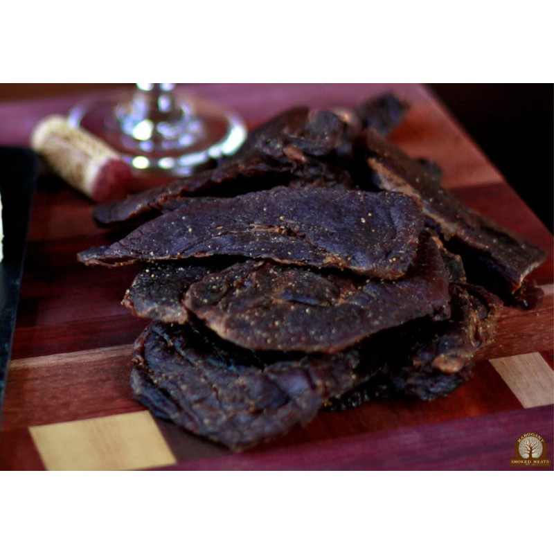 Mahogany Smoked Meats: Wild Boar Jerky - 8oz