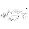 Generic OEM Tool Box Lid Taillight Holder Compatible With Honda