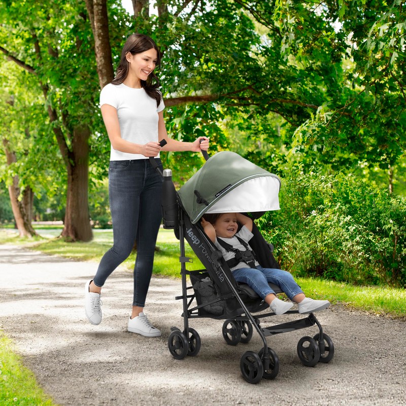 Jeep PowerGlyde Stroller by Delta Children Lightweight Travel Stroller with