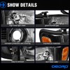 oEdRo Headlight Assembly Compatible with 2001 2002 2003 2004 Tacoma