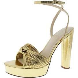 Jessica Simpson Women's Immie Platform Sandal Heeled, Gold, 6.5