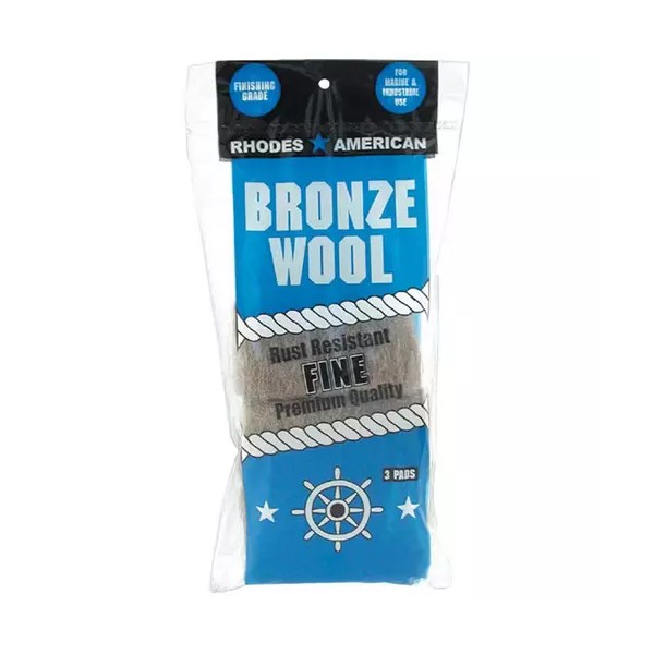Unbranded Fine Grade Bronze Wool Pads (3-Pack) - Durable, Non-Scratch