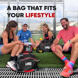3 pcs Pickleball Bag For Men And Women Multipack Accessories For Clothing, Equipment Extra Pouch Fence Hook Nylon Mesh Two Water Bottle Holders Pickle Ball Fits Two Paddle Racquets Bag Tote (Black)
