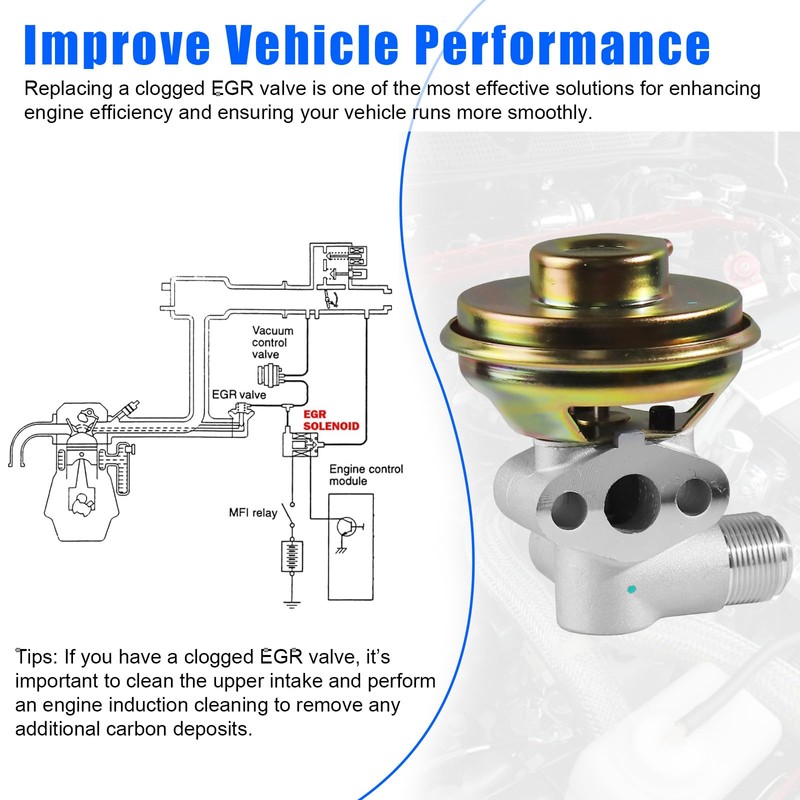 EMTMOUN EGV882 EGR Valve For Nissan Frontier 1998-2004, For Xterra