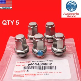 Toyota GENUINE OEM TOYOTA TACOMA 4RUNNER FJ GX460 GX470 CHROME WHEEL LUG NUT SET 5