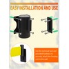 Wall Mount Retractable Barrier Belt, 16 Ft Crowd Control Retractable