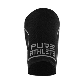 Pure Athlete Technical Thigh Compression Sleeve- Men Women Hamstring, Thigh, Groin, Quad Support Relief (Small, Black - 2 Sleeves)