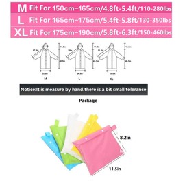 Men Rain Ponchos for Adults Women Raincoat Waterproof Rain Jacket Camping Hiking Outerwear Reusable Yellow M