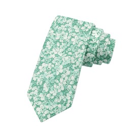 Generic Floral Ties for Men 2.56'' Men's Skinny Tie Mens Cotton Necktie for Groom Groomsmen Shirt Tuxedo Wedding Party Dances Business (Floral 08)