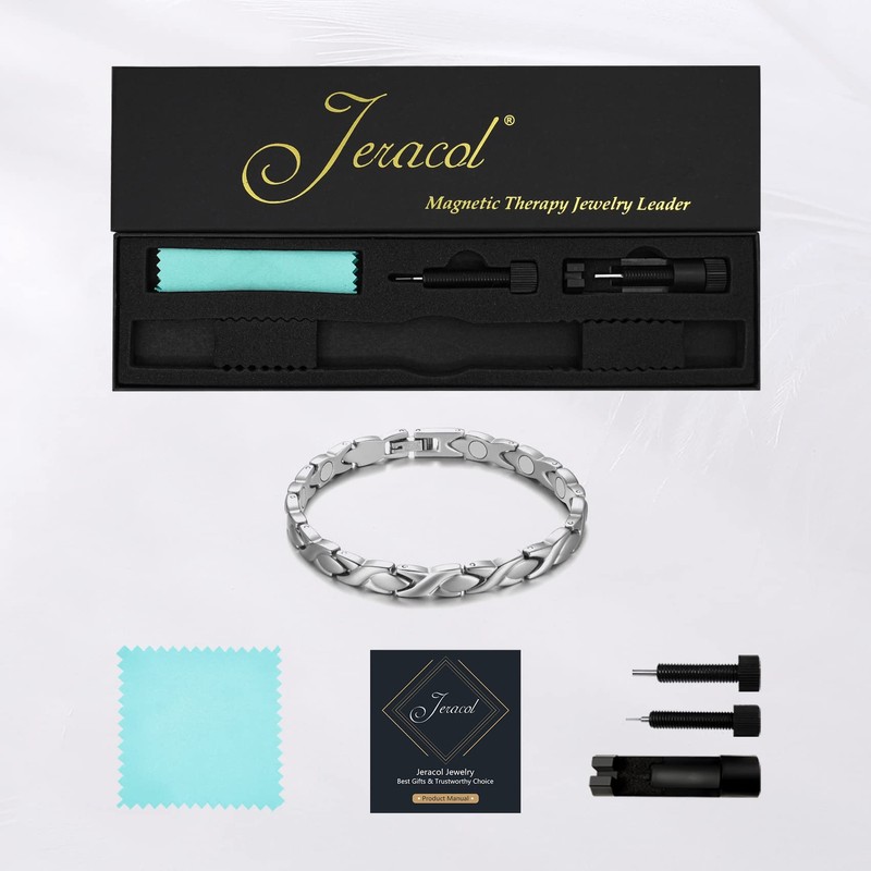 Jeracol Titanium Magnetic Bracelets for Women Bracelets Titanium Magnetic Brazaletes
