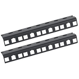 HMF 66804-02 Rack Rail for Server Cabinet, Pack of 2, 10 Inch, 4 U, Black