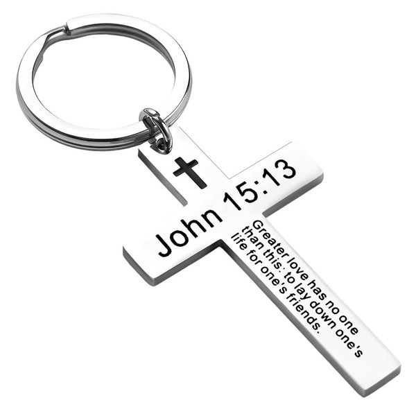 YALLNASL Religious Christian Keychain for Car Keys, Men Women Pastor