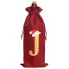Burlap Wine Bag Christmas Wine Bag With Letters Wine Champagne