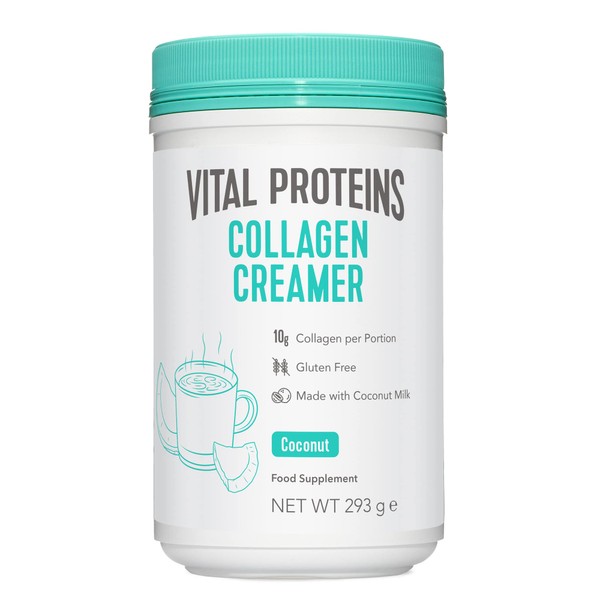 Vital Proteins Collagen Coffee Creamer, No Dairy & Low Sugar Powder with Collagen Peptides Supplement - with Energy-Boosting MCTs - Coconut 293g
