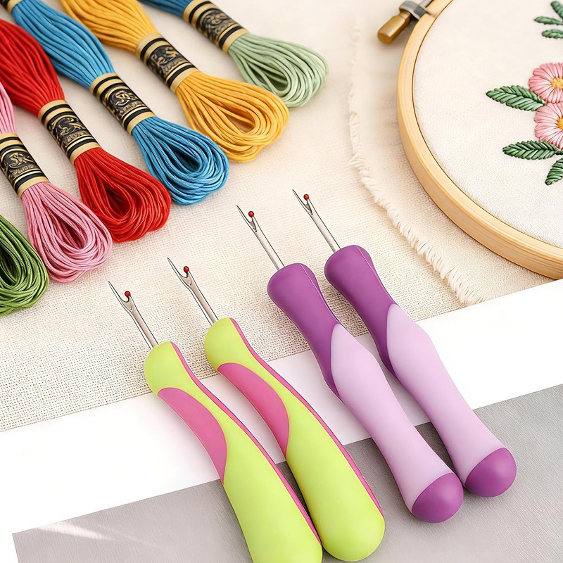 4pcs Seam Ripper for Sewing, Stitch Remover Tool Thread Puller