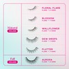 everGREEN Plant Lashes, Half Lashes, Strip Lashes, Natural Wispy Eyelashes,