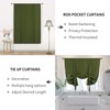 DWCN Blackout Curtains-Tie Up Shade for Window Thermal Insulated Room