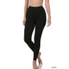 Women's Premium Cotton Full Length Leggings (Small, Black)