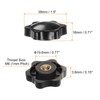 HARFINGTON 6pcs Star Knobs M6 Female Thread 38mm 6-Point Plastic