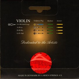 Larsen Il Cannone Violin String Set 4/4 Soloist - Loop  end