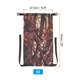 PATIKIL Compression Stuff Sack, M Size Waterproof Sleeping Bag Storage Sack Portable Compression Bag for Backpacking Camping, Camouflage