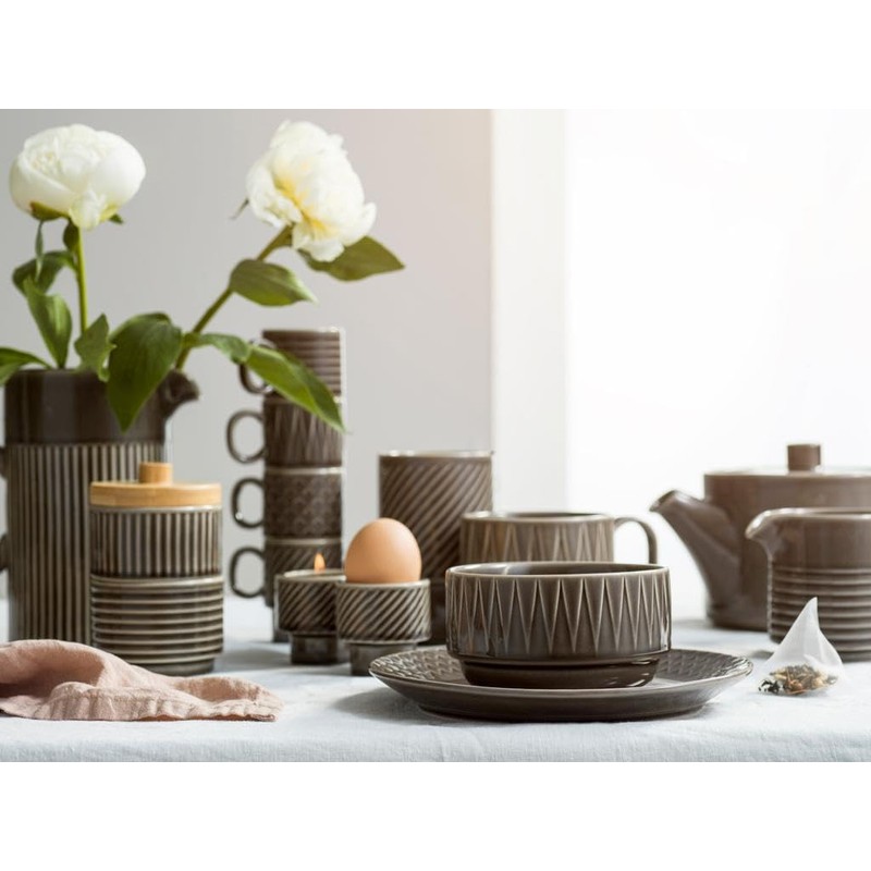 Sagaform Coffee & More Stoneware Milk Jug, Grey, 8.5-Ounce