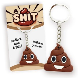 A S**t | Funny Rude Secret Santa Gag Gift for Adults | Novelty Keyring Keychain Gift Idea | Affordable Joke Gift Under A Fiver £5 | Great Present For Him / Her / Office Colleague / Friends